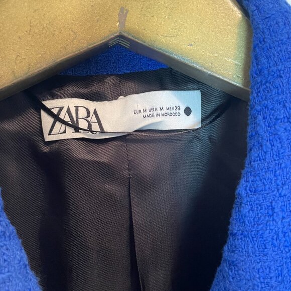 ZARA Double Breasted Mixed Button Blogger Long Blazer Jacket Dress \\ M - Picture 7 of 11